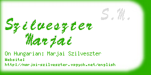 szilveszter marjai business card